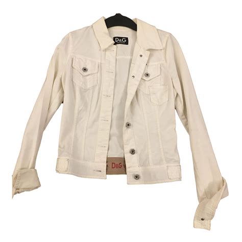 dolce gabbana short white jacket|Dolce & Gabbana jacket women.